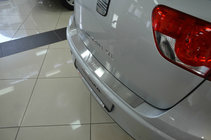 Seat Altea 2004–2015 Nerezová ochranná lišta na zadní nárazník Натаніка (XL, nerez) fotografie 1