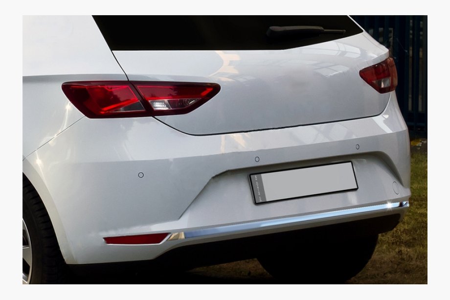 Seat Leon 2013–2020 Nerezová lišta zadního nárazníku Image