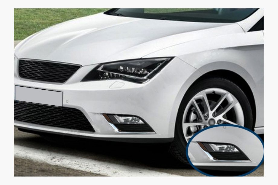 Seat Leon 2013–2020 Nerezové kryty mlhových světel (2 ks) Image