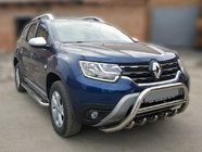 Renault Duster 2018–2024 Nerezový přední ochranný rám (bullbar) WT003 bez nápisu fotografie 1