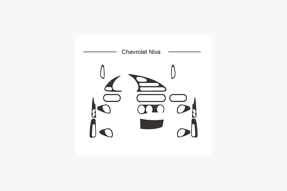 Chevrolet Niva 1998–2020 Kryty palubní desky (Hartman) Image