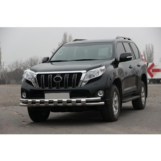 Přední ochranný rám ST016-2 (nerez) Toyota Land Cruiser Prado 150 2009–2023 fotografie 2