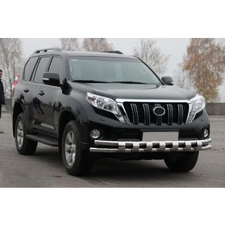 Přední ochranný rám ST016-2 (nerez) Toyota Land Cruiser Prado 150 2009–2023 fotografie 3