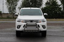 Toyota Hilux 2015– Přední ochranný rám QT008 (nerez) fotografie 2