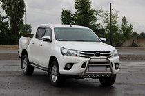 Toyota Hilux 2015– Přední ochranný rám QT008 (nerez) fotografie 3