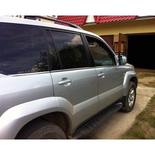 Vnější okenní lišty (6 ks, nerez) Toyota Land Cruiser Prado 120 2002–2009 fotografie 2
