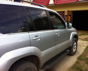 Toyota Land Cruiser Prado 120 2002–2009 Vnější okenní lišty (6 ks, nerez) OmsaLine – italská nerezová ocel fotografie 2