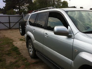 Toyota Land Cruiser Prado 120 2002–2009 Vnější okenní lišty (6 ks, nerez) OmsaLine – italská nerezová ocel fotografie 3