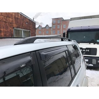 Černé turecké střešní ližiny Toyota Land Cruiser Prado 120 2002–2009 fotografie 4