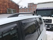 Toyota Land Cruiser Prado 120 2002–2009 Černé turecké střešní ližiny Plastové patky fotografie 4