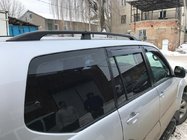 Toyota Land Cruiser Prado 120 2002–2009 Černé turecké střešní ližiny Plastové patky fotografie 3