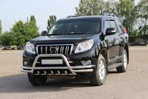 Toyota Land Cruiser Prado 150 2009–2023 Přední nerezový ochranný rám (bullbar) WT003-2-Plus fotografie 2