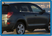 Toyota Rav 4 2006–2013 Vnější okenní lišty (4 ks, nerez) OmsaLine – italská nerezová ocel fotografie 5