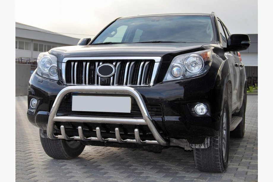 Toyota Land Cruiser Prado 150 2009–2023 Přední ochranný rám WT003 (nerez) Image
