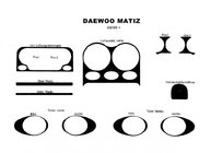 Daewoo Matiz 1998–2008 Kryty palubní desky (1998-2005) Hliník fotografie 2