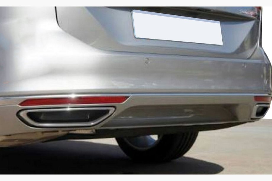 Volkswagen Passat B8 2015–2023 Chromové kryty imitace koncovek výfuku SD/SW (2015-2018, 2 ks, nerez) OmsaLine – italská nerezová ocel Fotografie 4