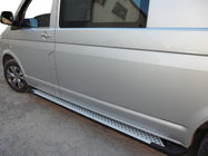 Volkswagen T5 Multivan 2003–2010 Boční nášlapy typ X5 (2 ks, hliník) Dlouhý rozvor fotografie 1