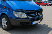 Mercedes Sprinter W901/902/903/904/905 1995–2006 Nerezové lišty na okraj masky chladiče (2002-2006, 5 dílů) OmsaLine – italská nerezová ocel fotografie 1