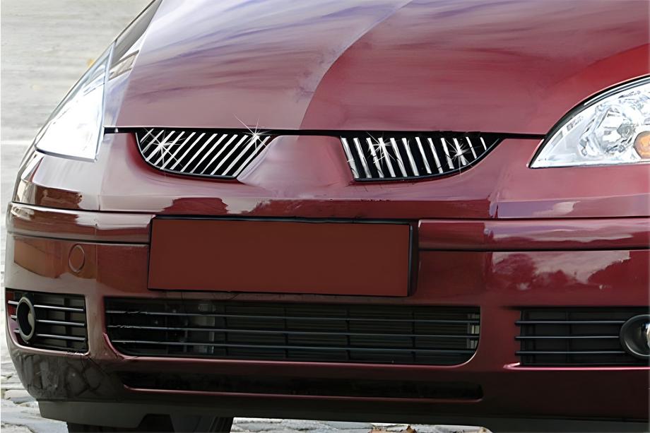 Mitsubishi Colt 2004–2012 Nerezové lišty na masku chladiče (24 ks) Fotografie 1