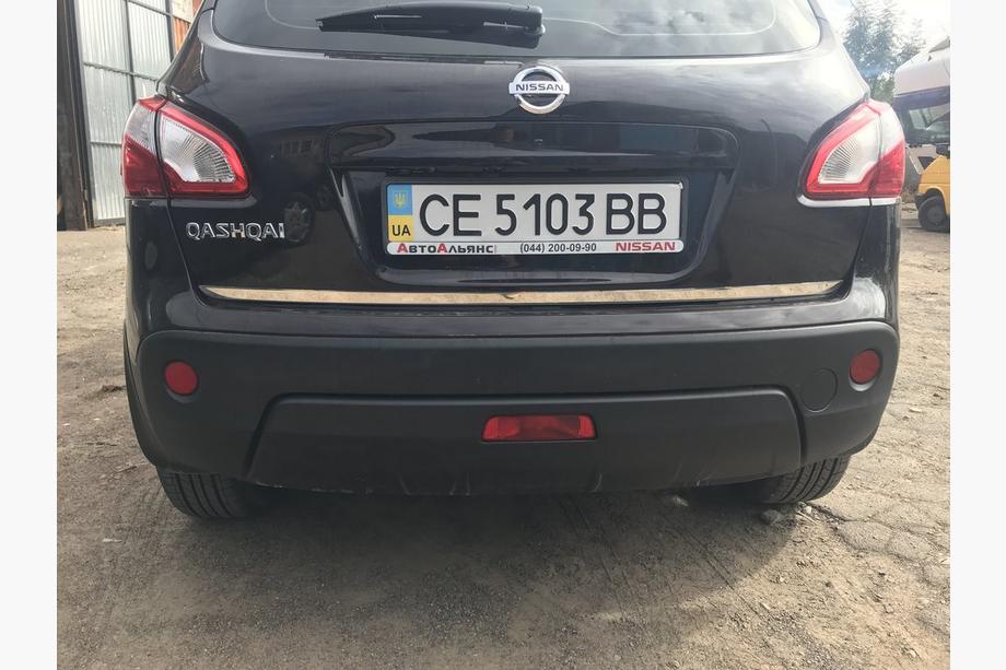 Nissan Qashqai 2007–2010 Nerezová ochranná lišta hrany kufru Fotografie 3