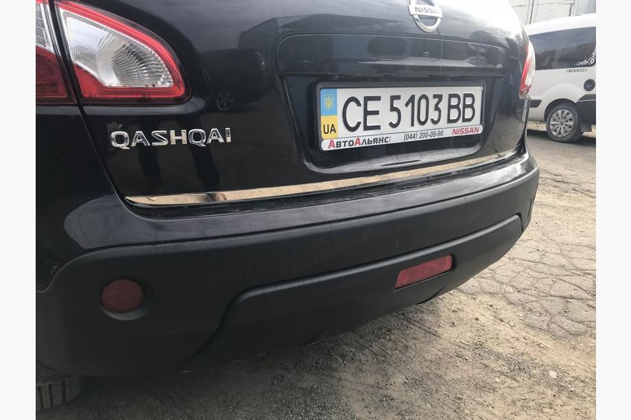 Nissan Qashqai 2007–2010 Nerezová ochranná lišta hrany kufru Fotografie 4
