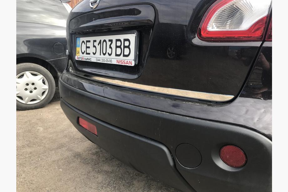 Nissan Qashqai 2007–2010 Nerezová ochranná lišta hrany kufru Fotografie 5