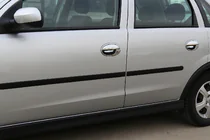 Opel Corsa C 2000–2006 Chromové kryty klik dveří (4 ks, nerez) fotografie 1