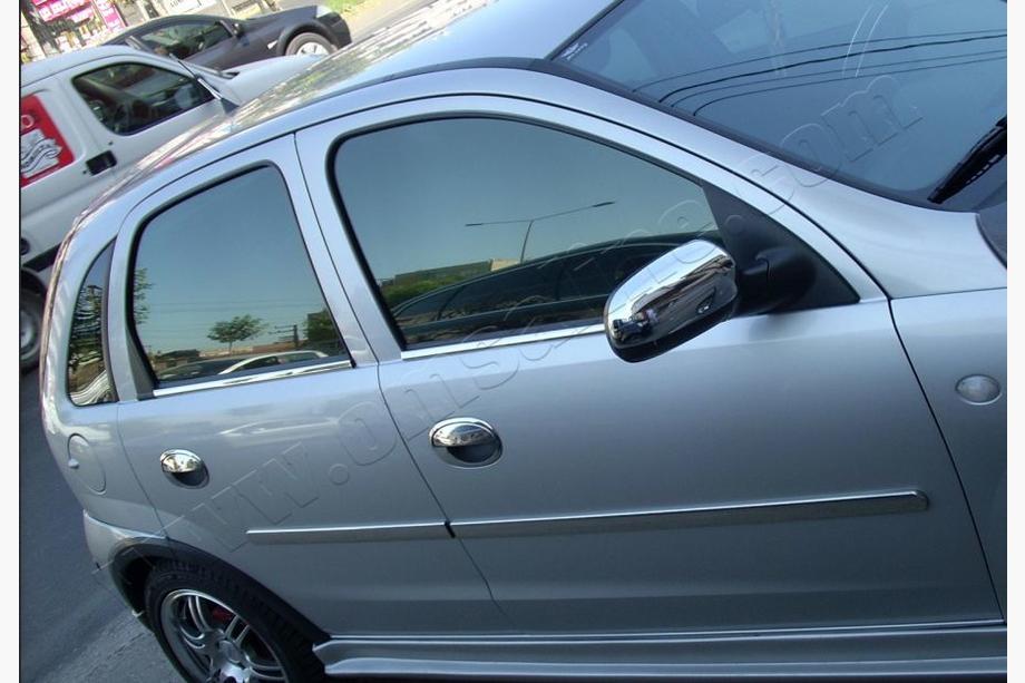 Opel Corsa C 2000–2006 Dveřní lišty z nerezu (4 ks) Image