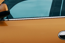 Opel Corsa C 2000–2006 Vnější ozdobné lišty oken (4 ks, nerez) fotografie 2