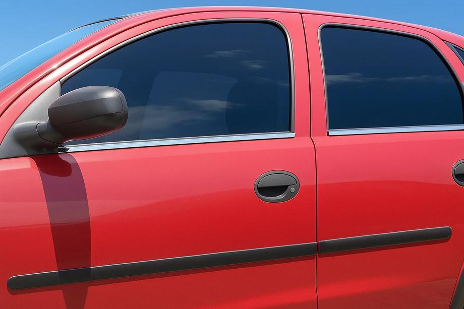 Opel Corsa C 2000–2006 Vnější ozdobné lišty oken (4 ks, nerez) Image