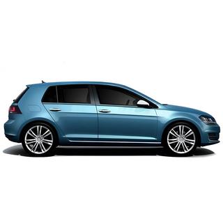 Spodní okenní lišty Black Chrome (4 ks, nerez) Volkswagen Golf 7/E-Golf 2012–2020 fotografie 3