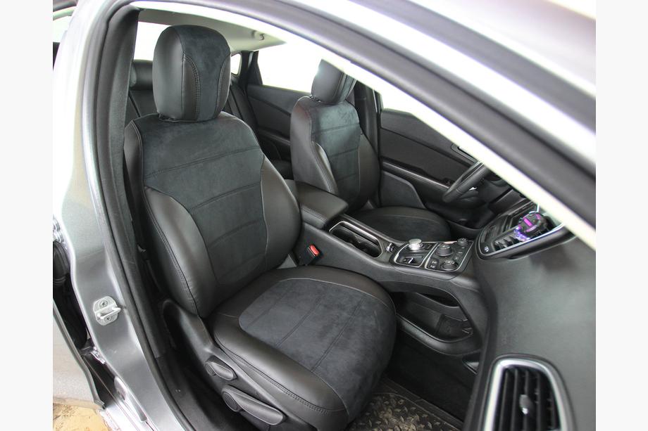 Chrysler 200 II 2014–2017 Autopotahy z ekokůže + látka + antara Antara A001 (kompletní sada) Image