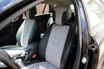 Renault Megane III 2009–2016 Autopotahy eko kůže + tkanina + alcantara Antara A0010 (kompletní sada) fotografie 2