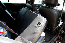 Renault Megane III 2009–2016 Autopotahy eko kůže + tkanina + alcantara Antara A0010 (kompletní sada) fotografie 13