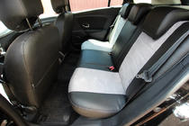 Renault Megane III 2009–2016 Autopotahy eko kůže + tkanina + alcantara Antara A0010 (kompletní sada) fotografie 3