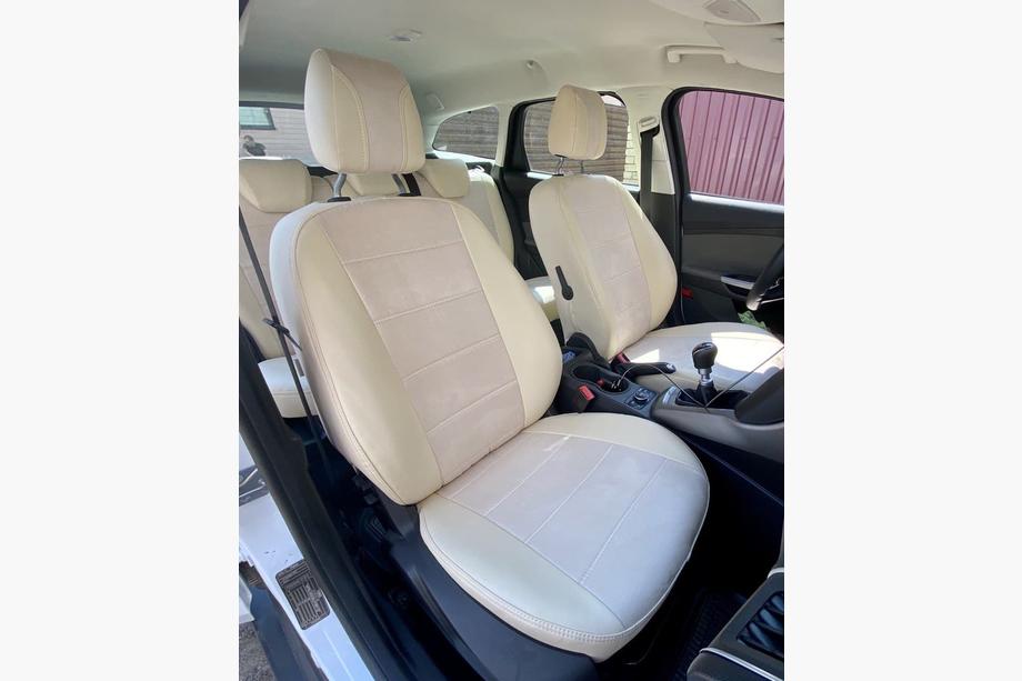 Ford Focus III 2011–2017 Autopotahy eko kůže + látka + Alcantara Antara A099 (kompletní sada do interiéru) Image