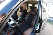 Toyota Land Cruiser Prado 120 2002–2009 Autopotahy z ekokůže + látky + alcantary Antara A088 (kompletní interiér) fotografie 1