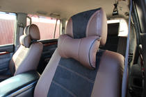 Toyota Land Cruiser Prado 120 2002–2009 Autopotahy z ekokůže + látky + alcantary Antara A088 (kompletní interiér) fotografie 5