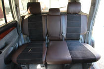 Toyota Land Cruiser Prado 120 2002–2009 Autopotahy z ekokůže + látky + alcantary Antara A088 (kompletní interiér) fotografie 6
