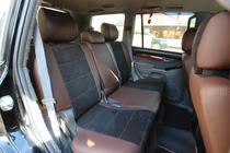 Toyota Land Cruiser Prado 120 2002–2009 Autopotahy z ekokůže + látky + alcantary Antara A088 (kompletní interiér) fotografie 7