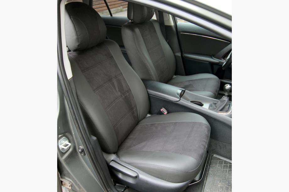 Toyota Avensis 2009–2018 Autopotahy z ekokůže + látka + antara Antara A001 (kompletní sada) Image