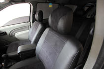 Renault Logan I 2005–2008 Autopotahy z ekokůže + látka + antara Antara A001 (kompletní sada) fotografie 6