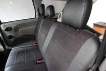 Dacia Logan I 2005–2008 Autopotahy z ekokůže + látka + antara Antara A001 (kompletní sada) fotografie 8
