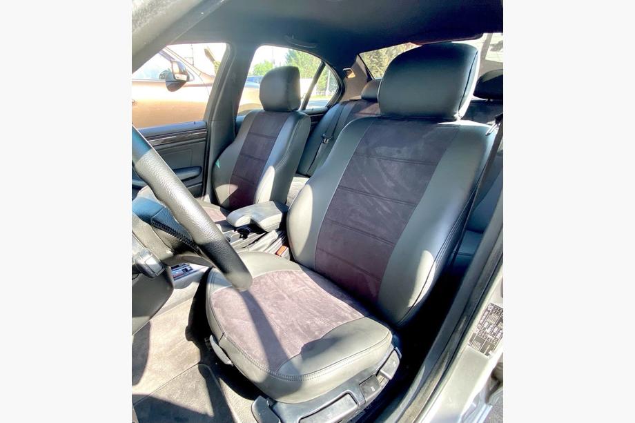 BMW řada 3 E46 1998–2006 Autopotahy z ekokůže + látka + antara Antara A001 (kompletní sada) Image