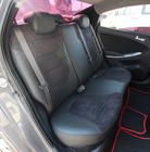 Hyundai Accent 2011–2017 Autopotahy z ekokůže + látka + antara Antara A001 (kompletní sada) fotografie 3