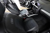 Audi A4 B8 2007–2015 Autopotahy z ekokůže + látka + antara Antara A001 (kompletní sada) fotografie 8