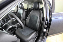 Audi A4 B8 2007–2015 Autopotahy z ekokůže + látka + antara Antara A001 (kompletní sada) fotografie 7
