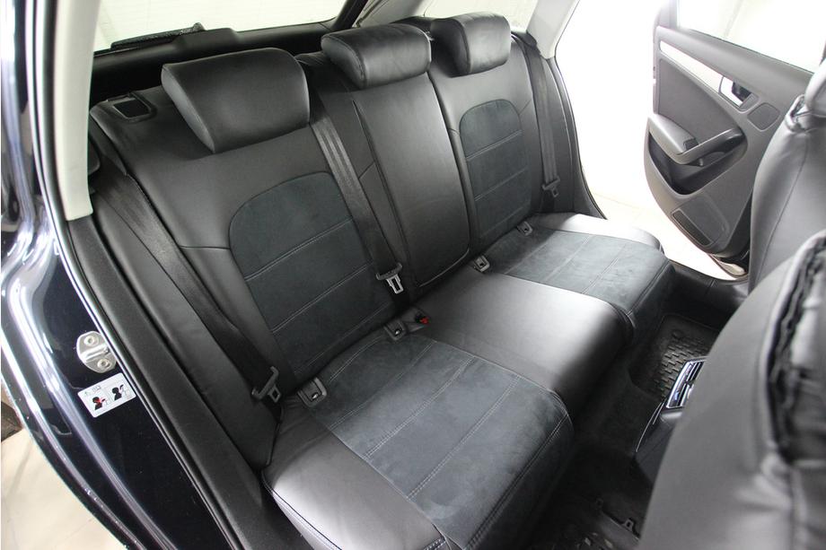 Audi A4 B8 2007–2015 Autopotahy z ekokůže + látka + antara Antara A001 (kompletní sada) Image