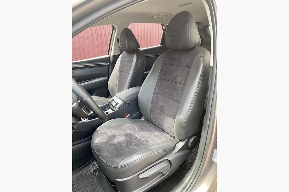 Hyundai Tucson NX4 2021– Autopotahy z ekokůže + látka + antara Antara A001 (kompletní sada) Image