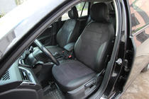 Skoda Octavia III A7 2013–2019 Autopotahy z ekokůže + látka + antara Antara A001 (kompletní sada) fotografie 4